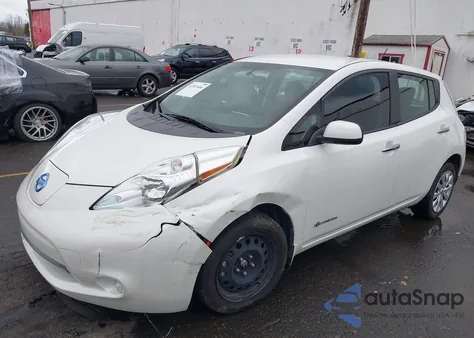 2017 Nissan Leaf S z USA, uszkodzony, nr VIN 1N4BZ0CP1HC309791